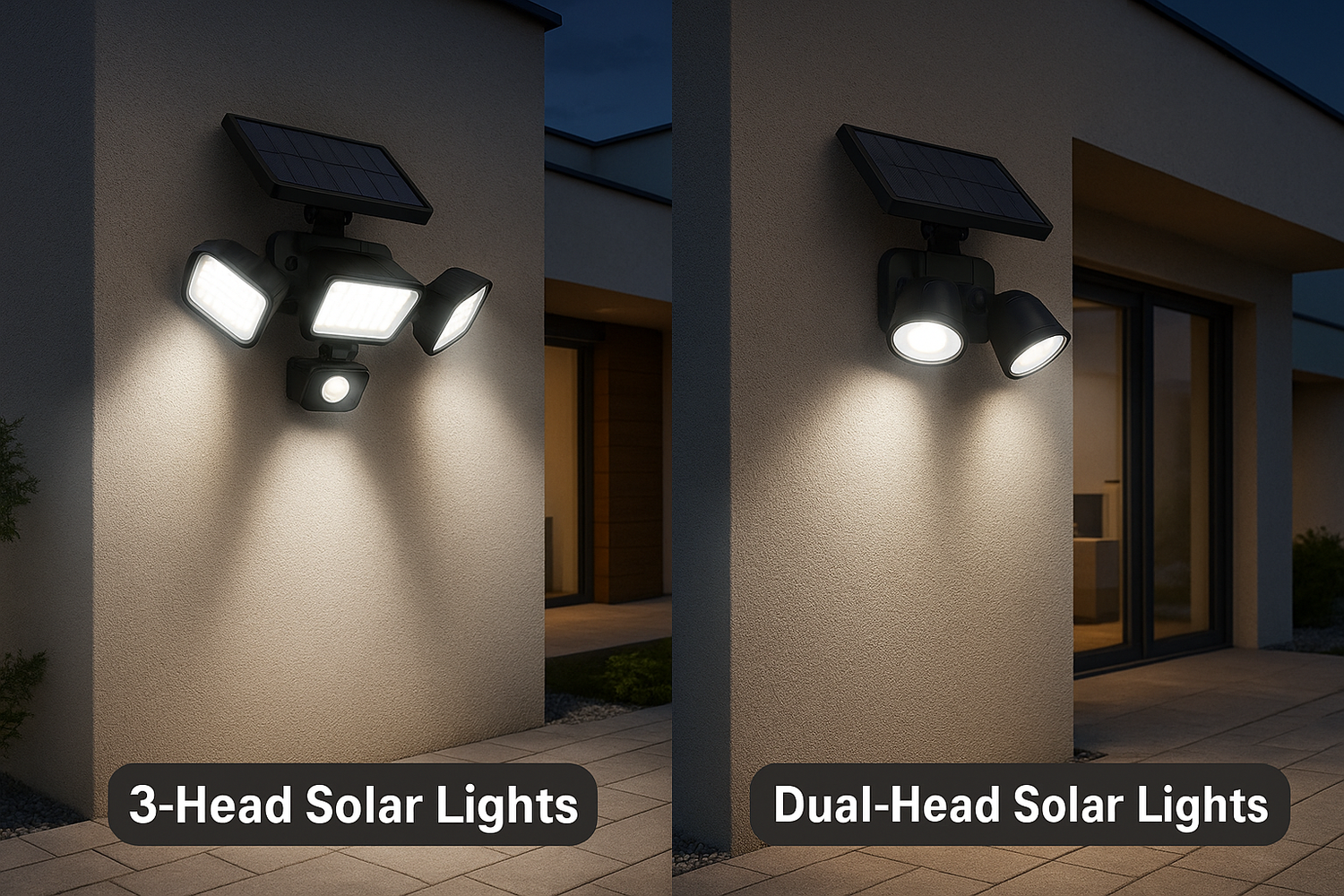 3-Heads Solar Wall Lights vs Dual-Head Solar Wall Lights Which Is Better for Your Home