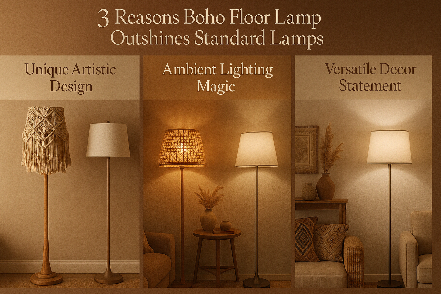 3 Reasons Boho Floor Lamp Outshines Standard Lamps