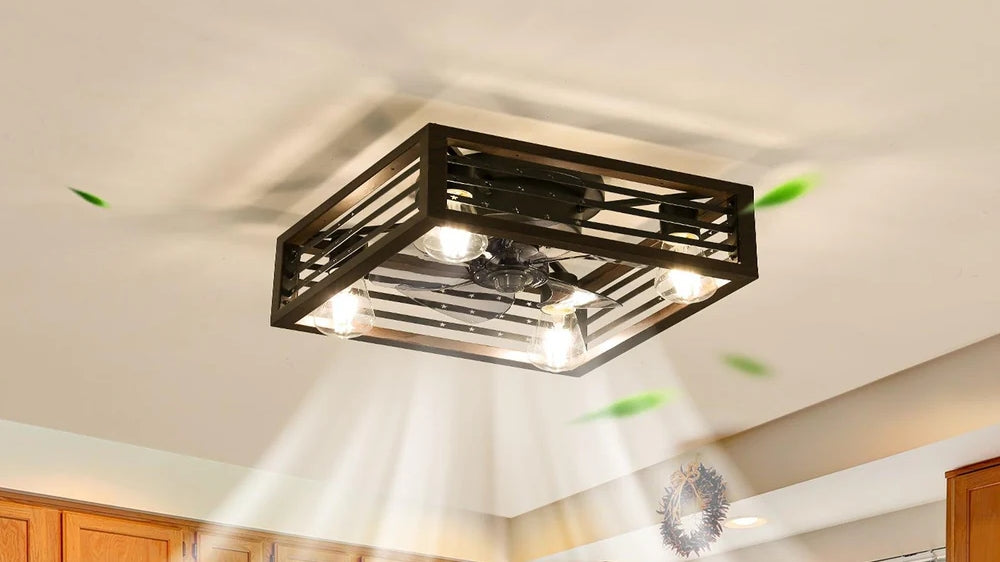 Iron Caged Ceiling Fan Solutions for Cozy Apartments