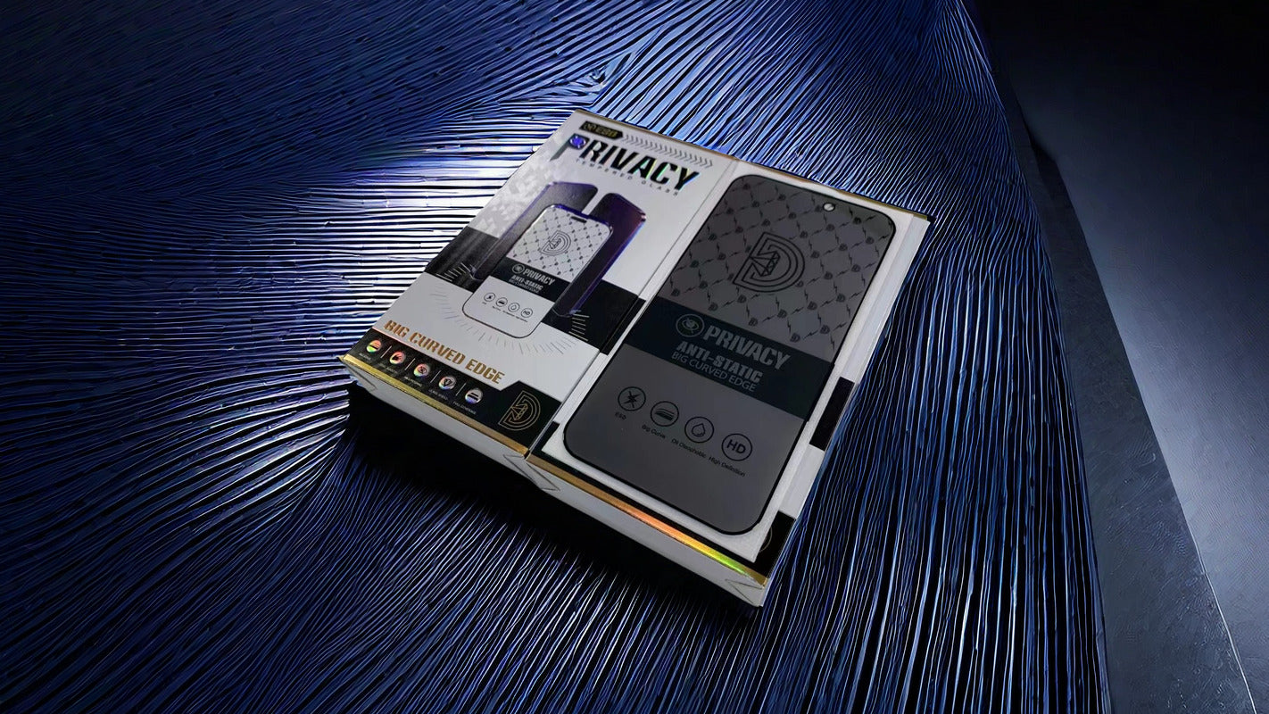 Upgrade Your Device with the Golden Diamond Privacy Tempered Glass Screen Protector