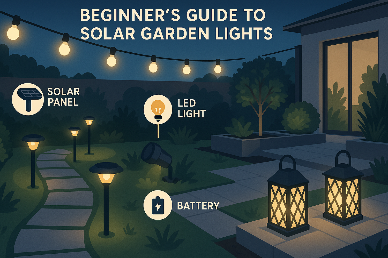 A Beginner’s Guide to Solar Garden Lights for Modern Outdoor Spaces