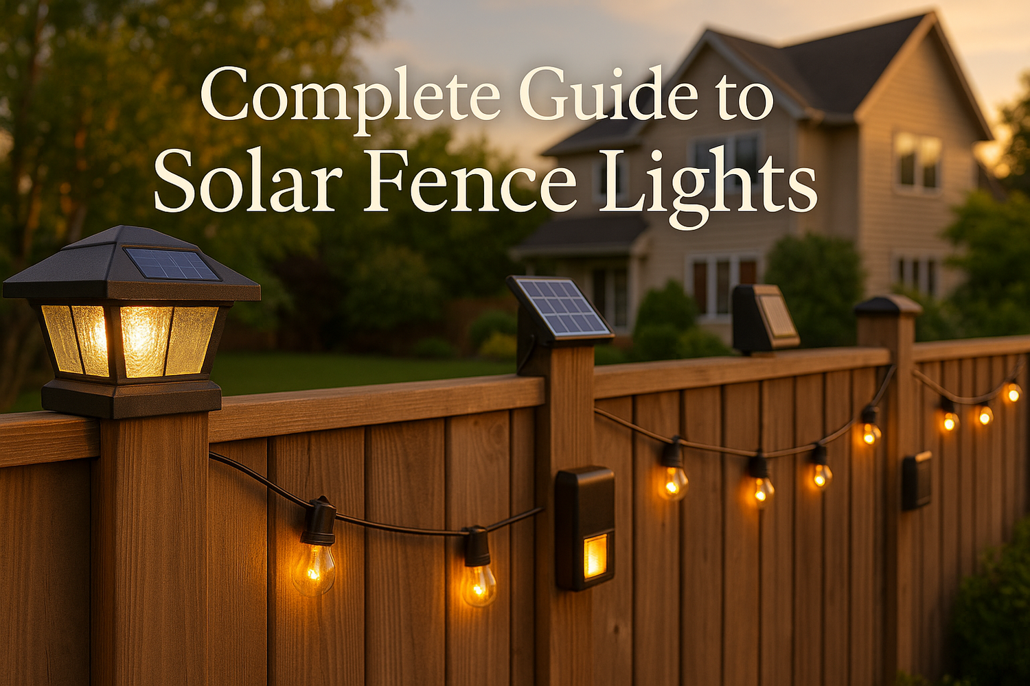 A Complete Guide to Choosing the Best Solar Fence Lights