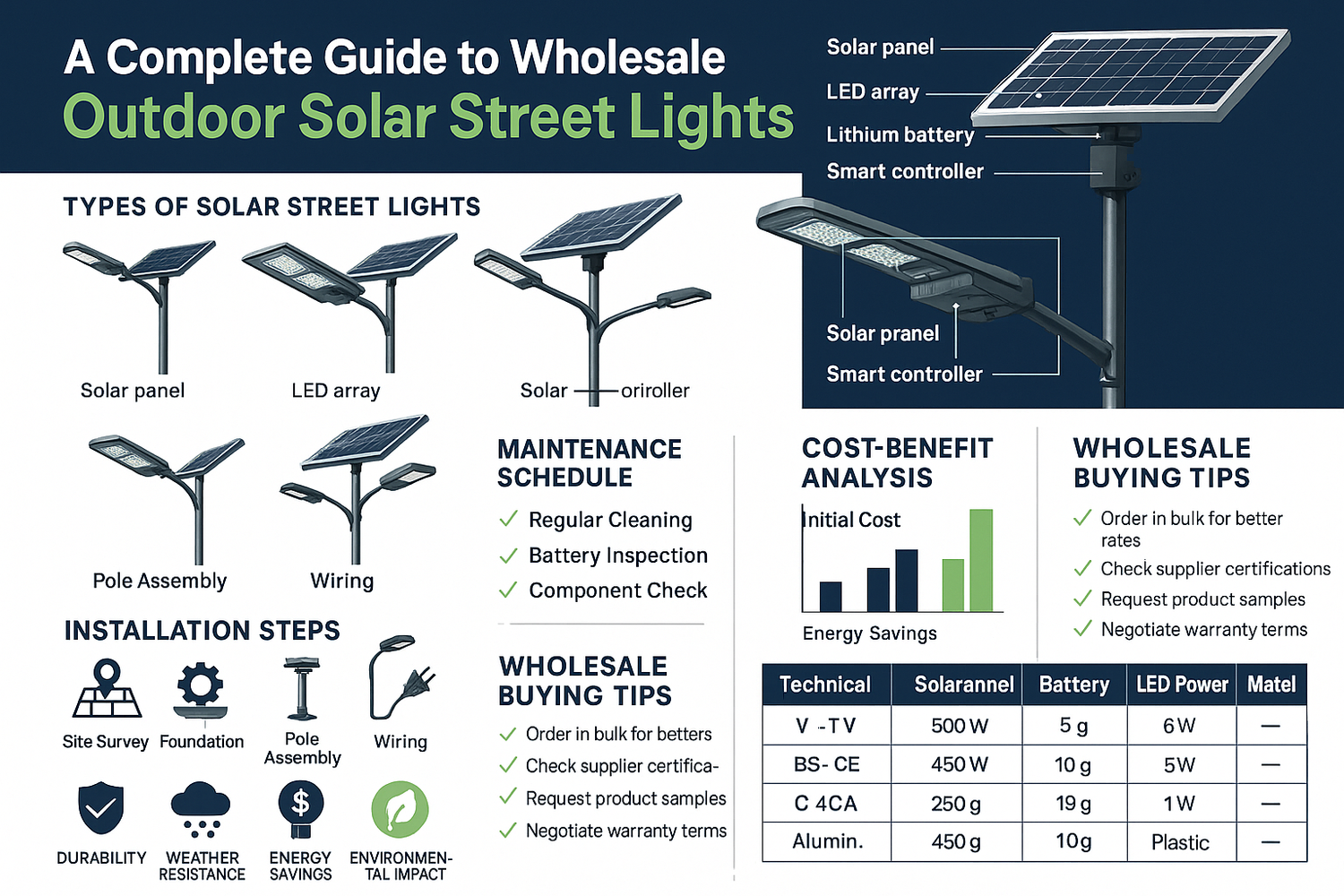 A Complete Guide to Wholesale Outdoor Solar Street Lights