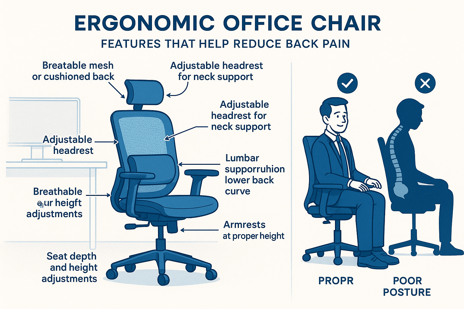 How an Ergonomic Office Chair Can Help Reduce Back Pain at Work