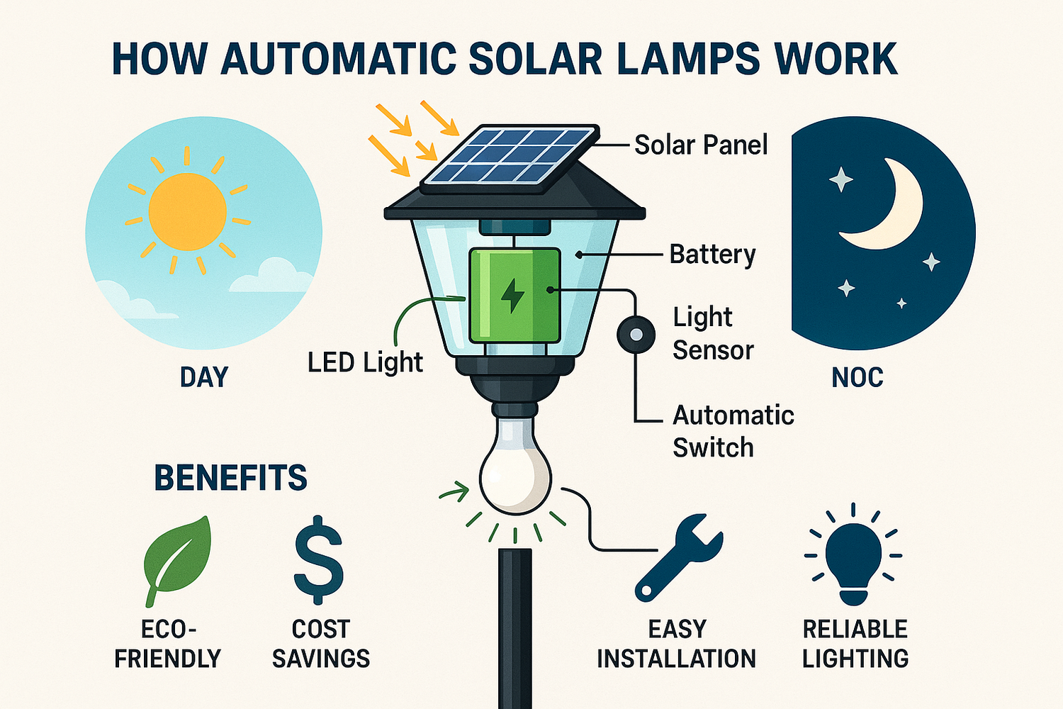 How Automatic Solar Lamps Work and Why They Matter