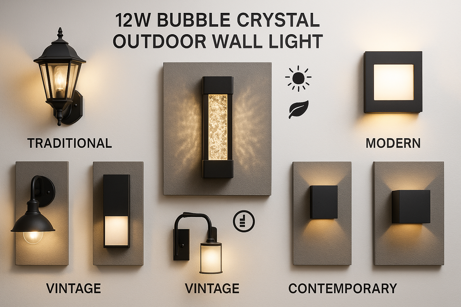 How Does the 12W Bubble Crystal Outdoor Wall Light Stack Up Against Other Fixtures