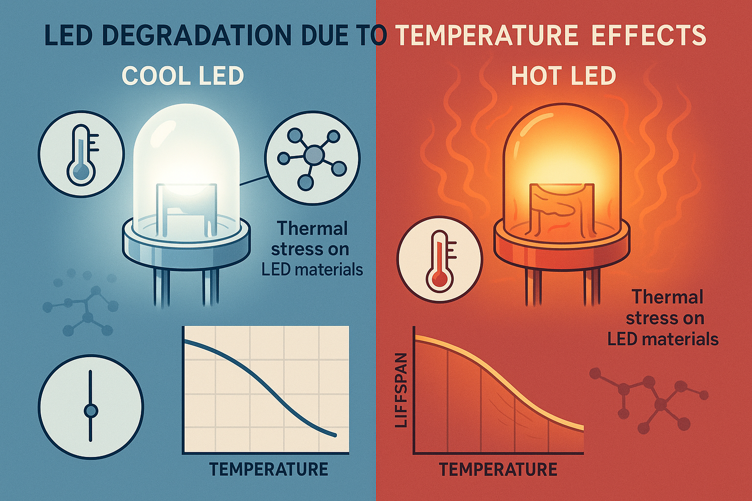 How Temperature Impacts LED Degradation