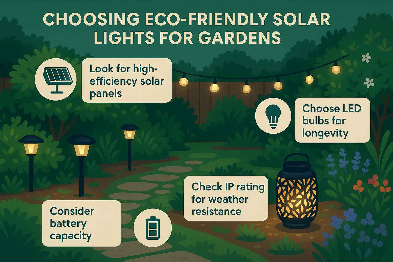 How to Choose Eco-Friendly Solar Lights for Your Garden