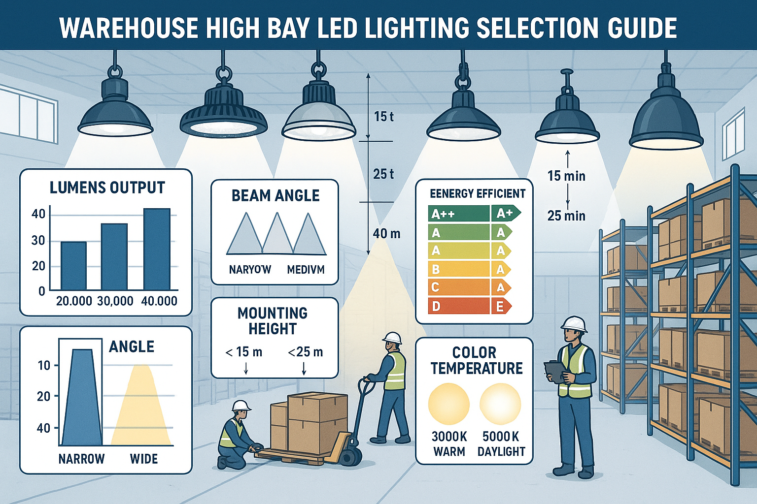 How to Choose the Best High Bay LED Lights for Your Warehouse