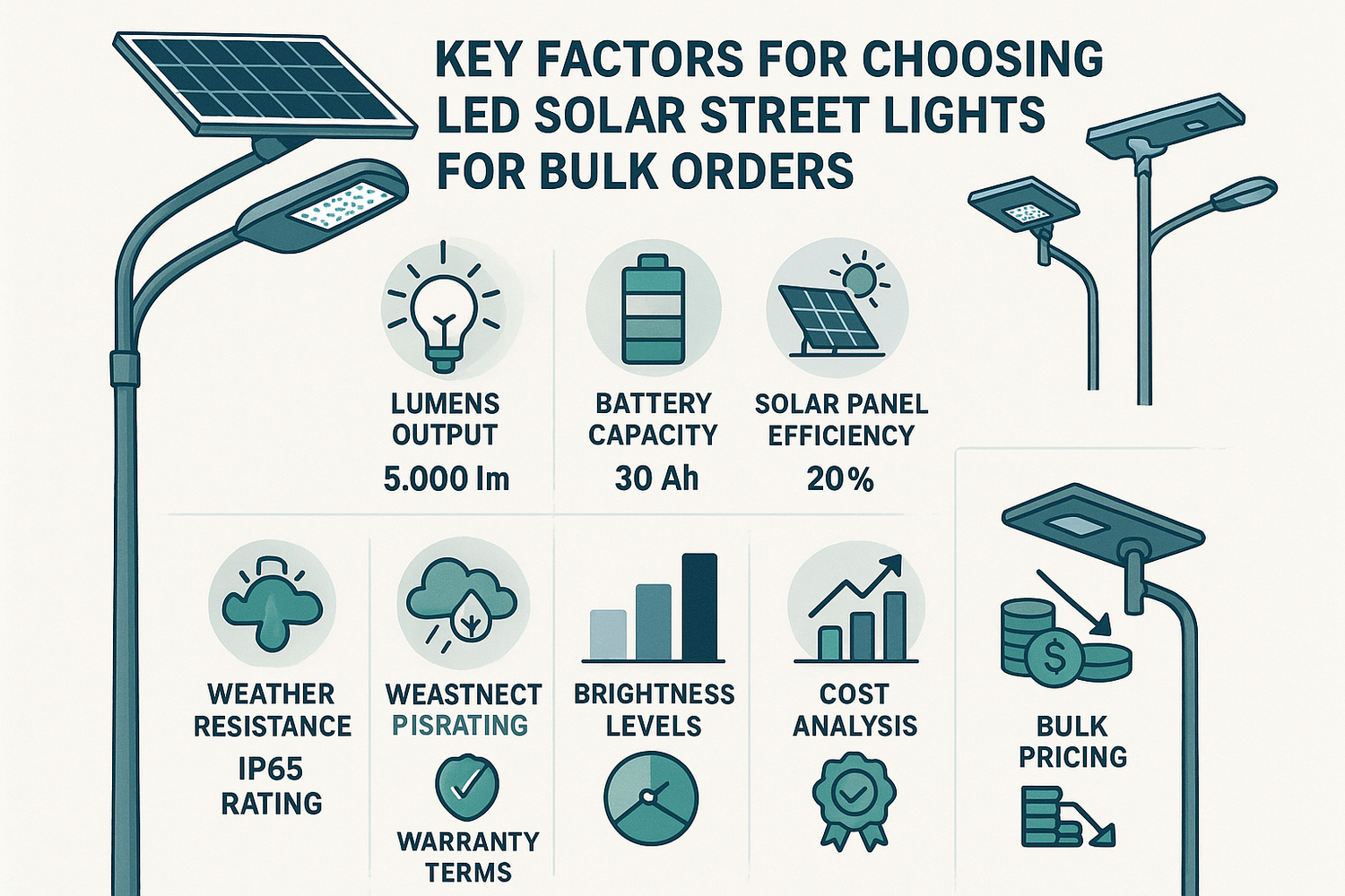 How to choose the best LED solar street lights for bulk orders