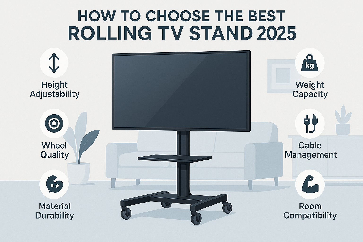 How to Choose the Best Rolling TV Stand for Your Home or Office in 2025