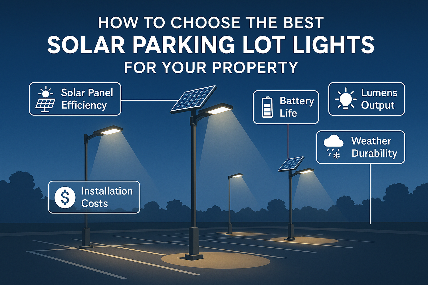 How to Choose the Best Solar Parking Lot Lights for Your Property