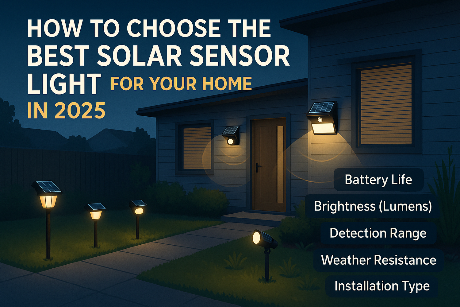 How to Choose the Best Solar Sensor Light for Your Home in 2025
