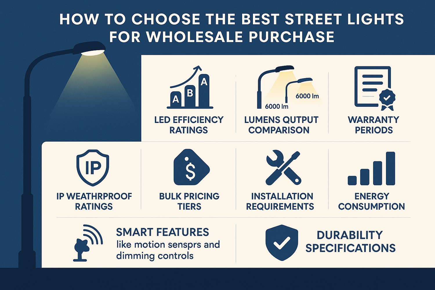 How to Choose the Best Street Lights for Wholesale Purchase