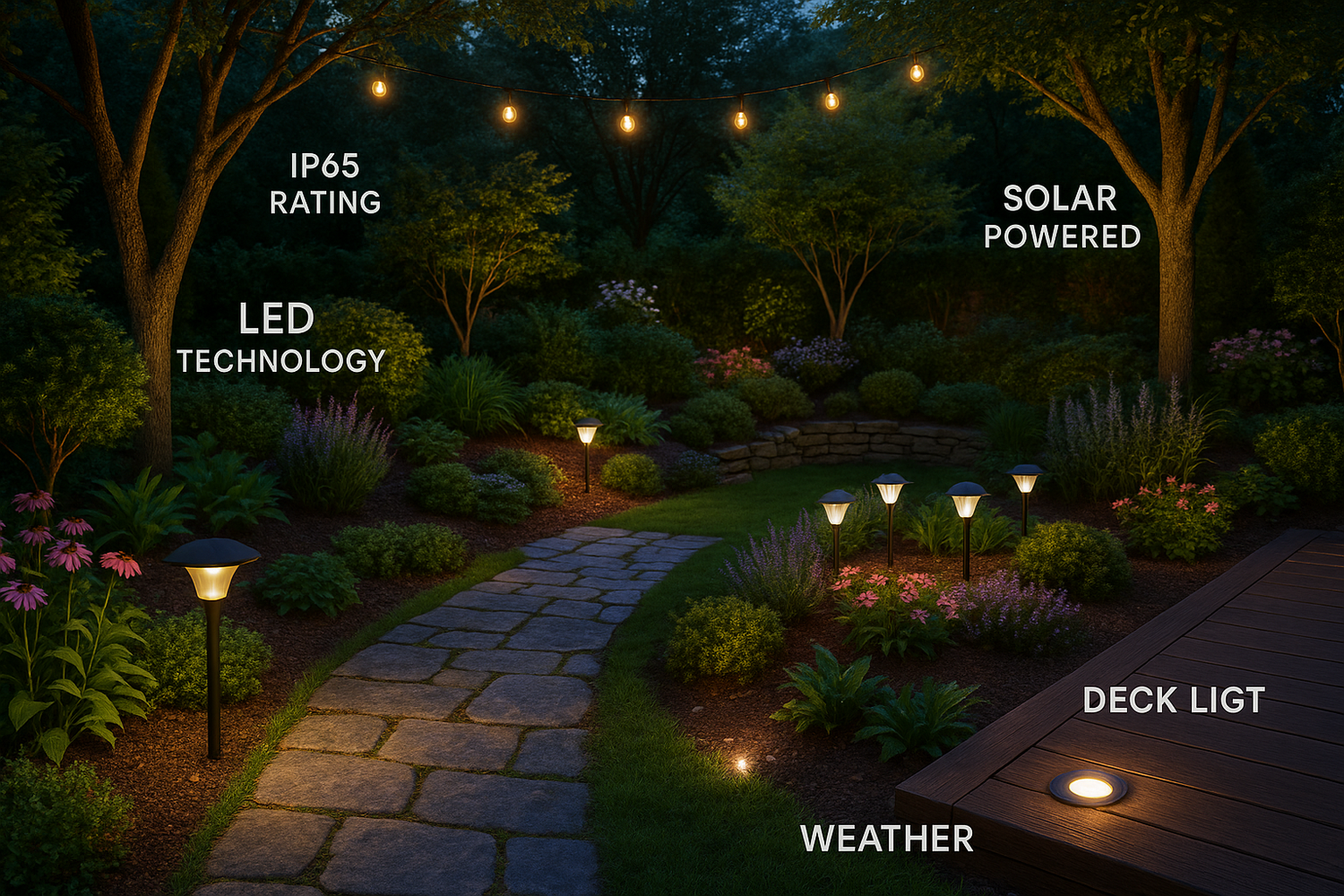 How to Choose Waterproof Garden Lights for Your Backyard