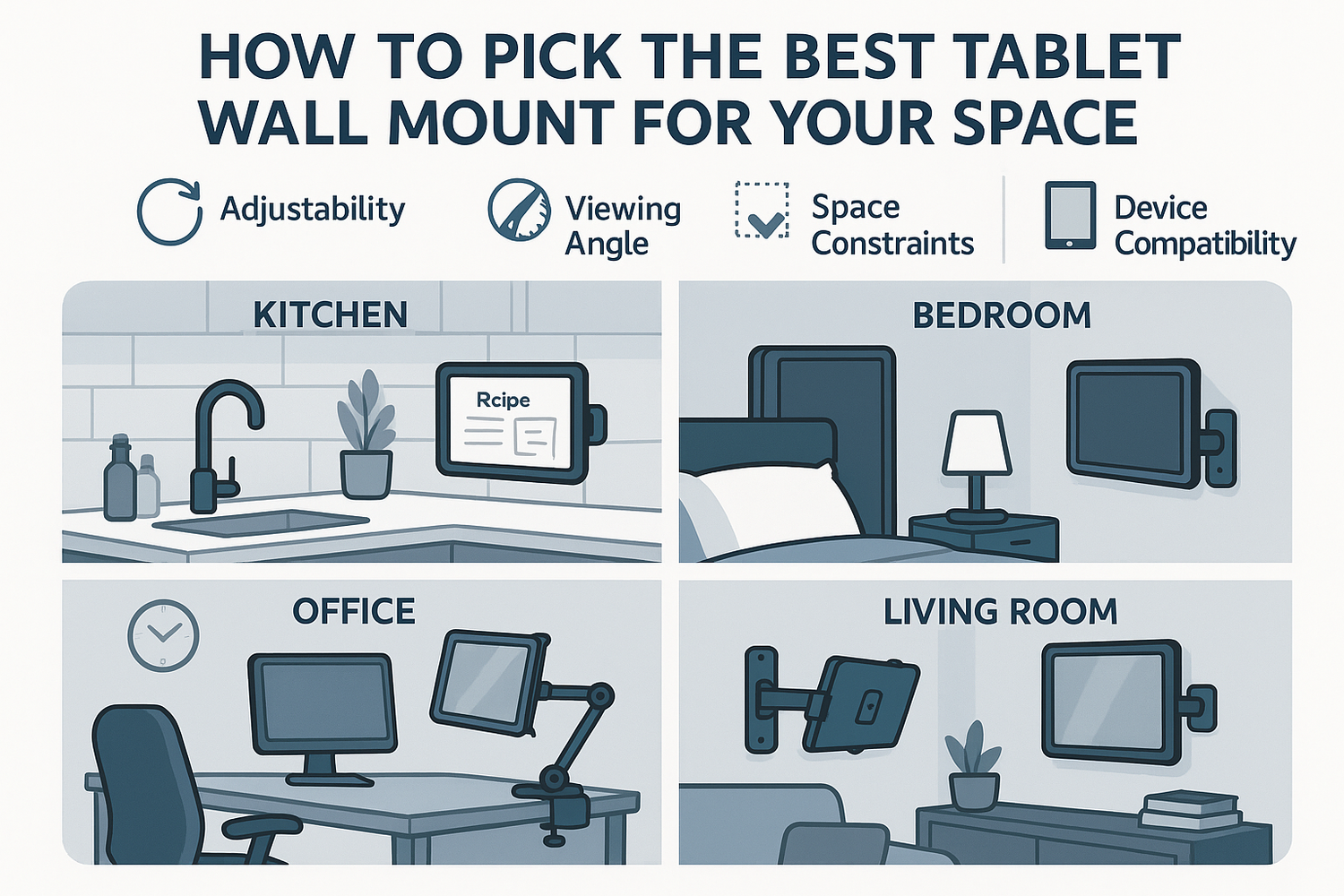 How to Pick the Best Tablet Wall Mount for Your Space
