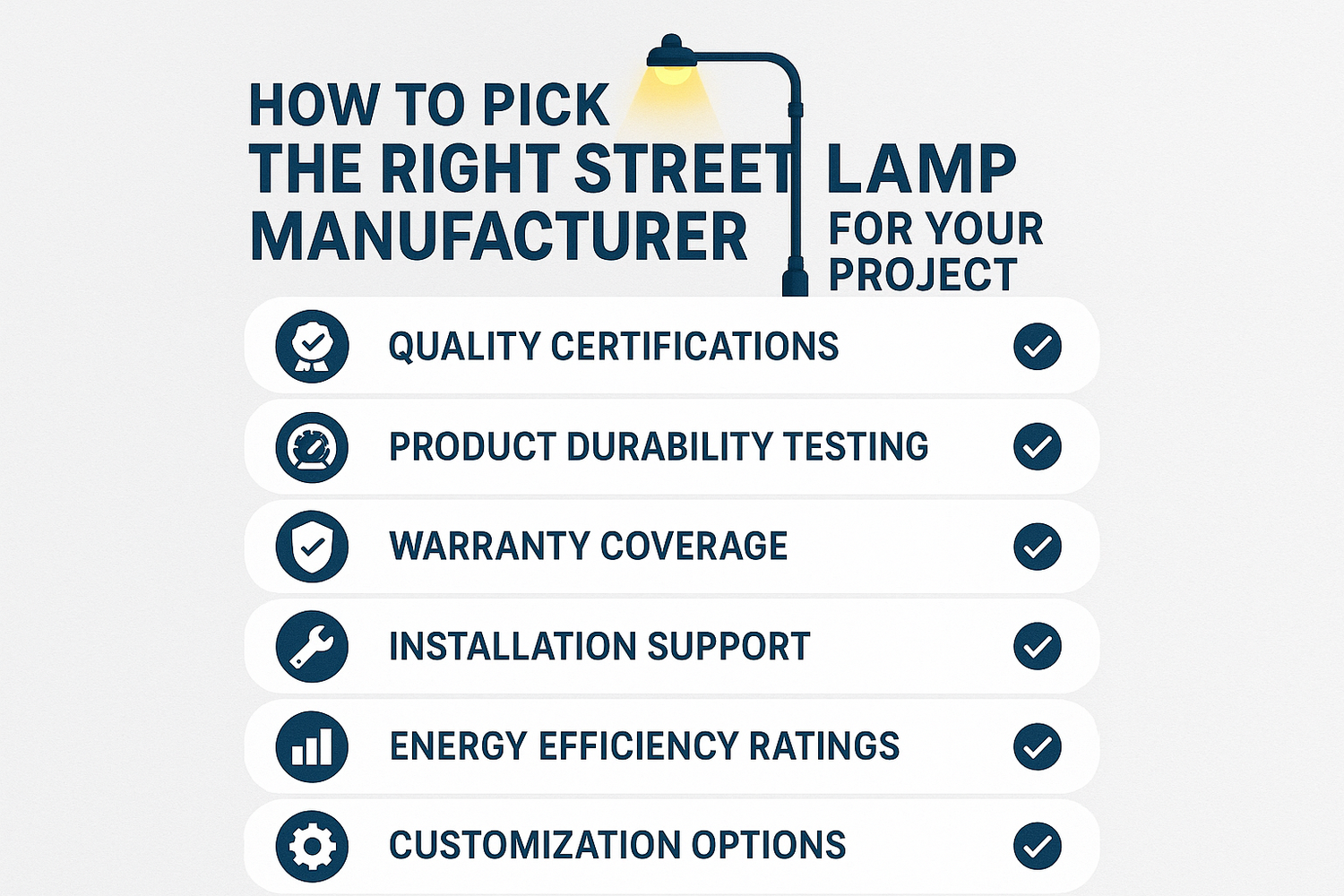 How to Pick the Right Street Lamp Manufacturer for Your Project