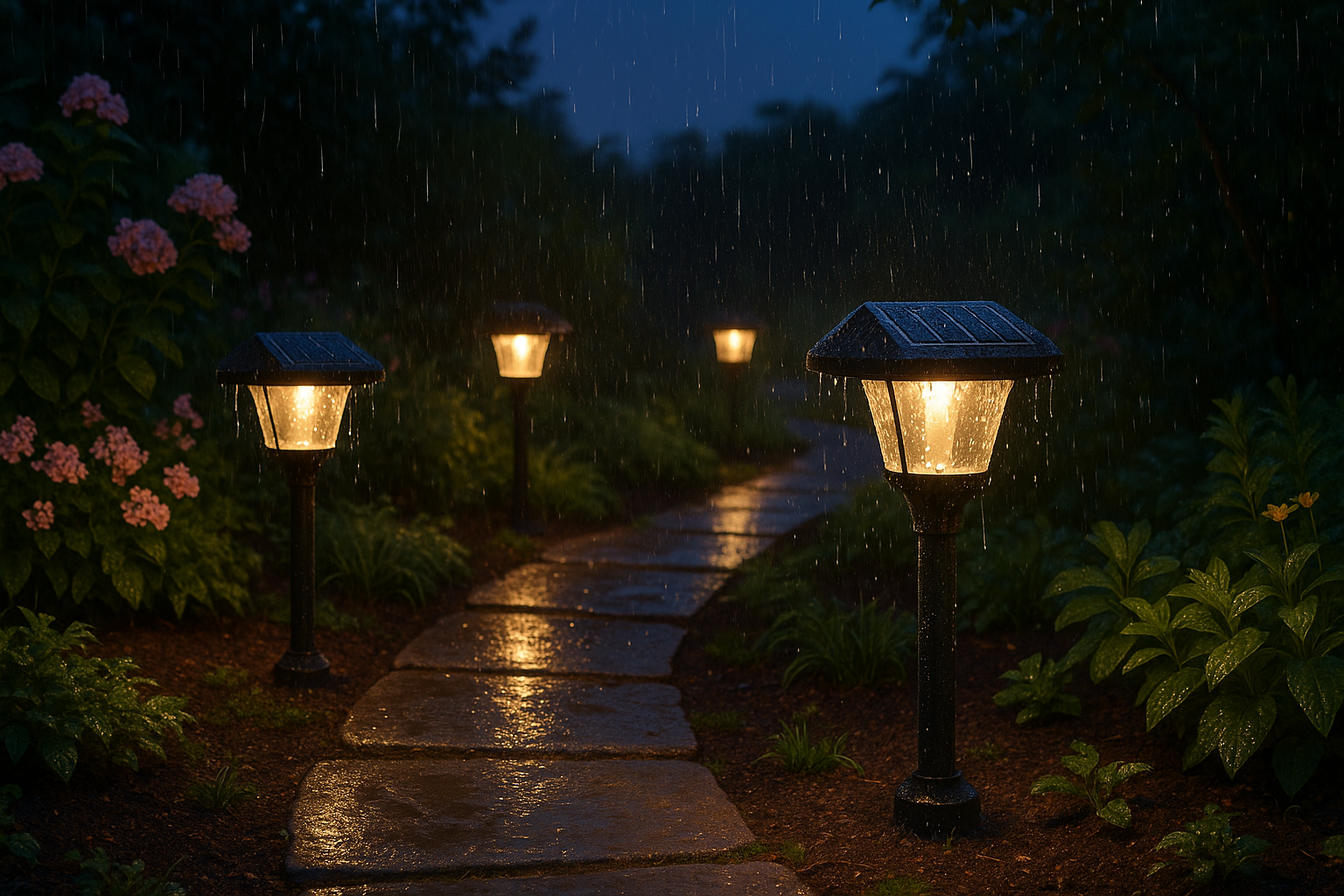 Illuminate Your Garden Rain or Shine: Introducing Our IP66 Solar Garden Lights