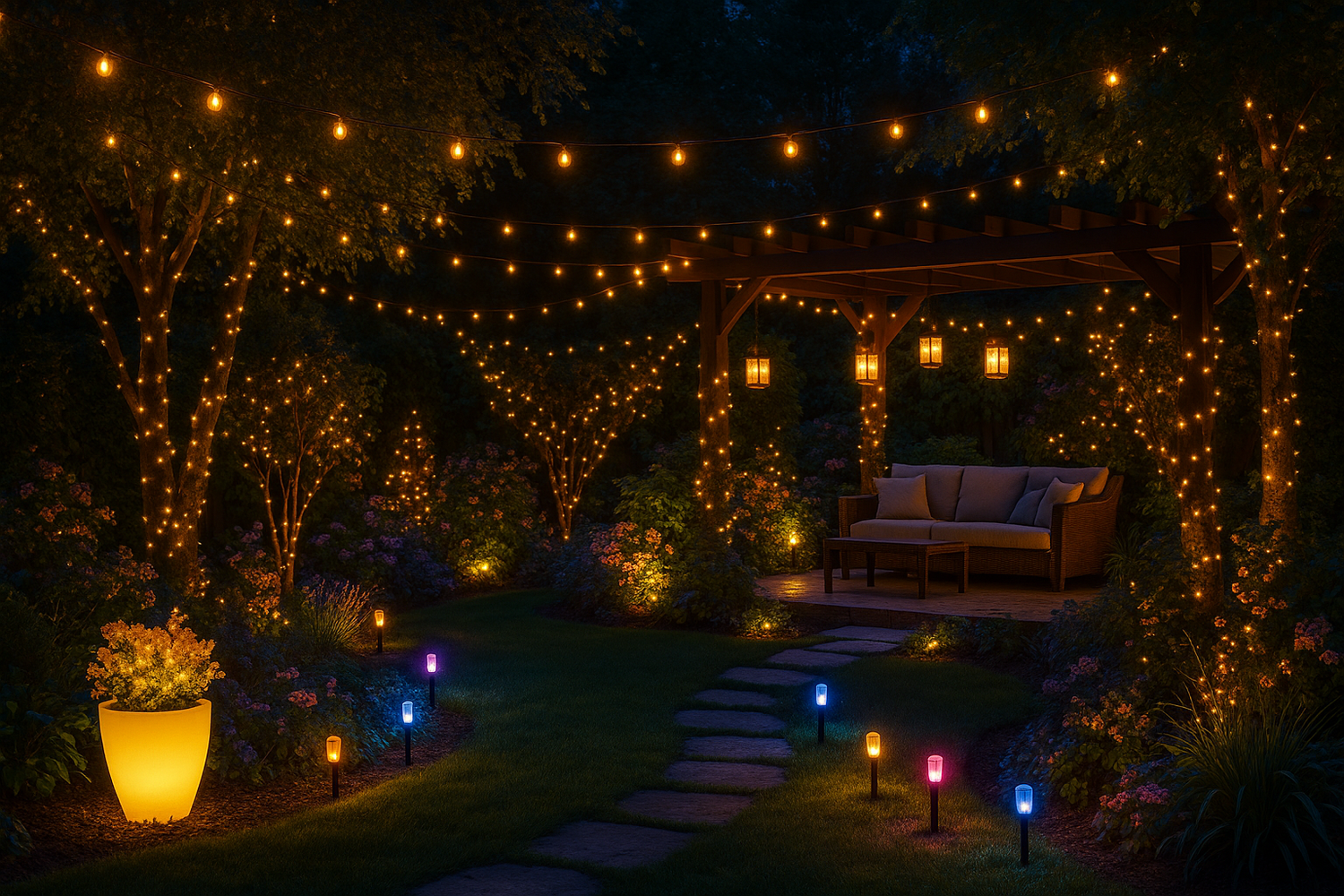 LED decorative outdoor lights that turn your yard into magic