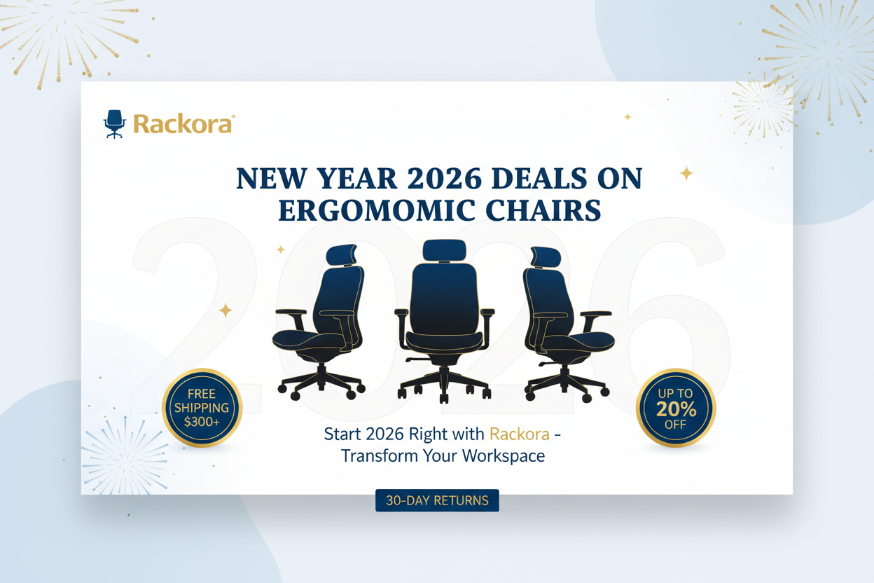 New Year Deals on Ergonomic Equipment - Start 2026 Right with Rackora