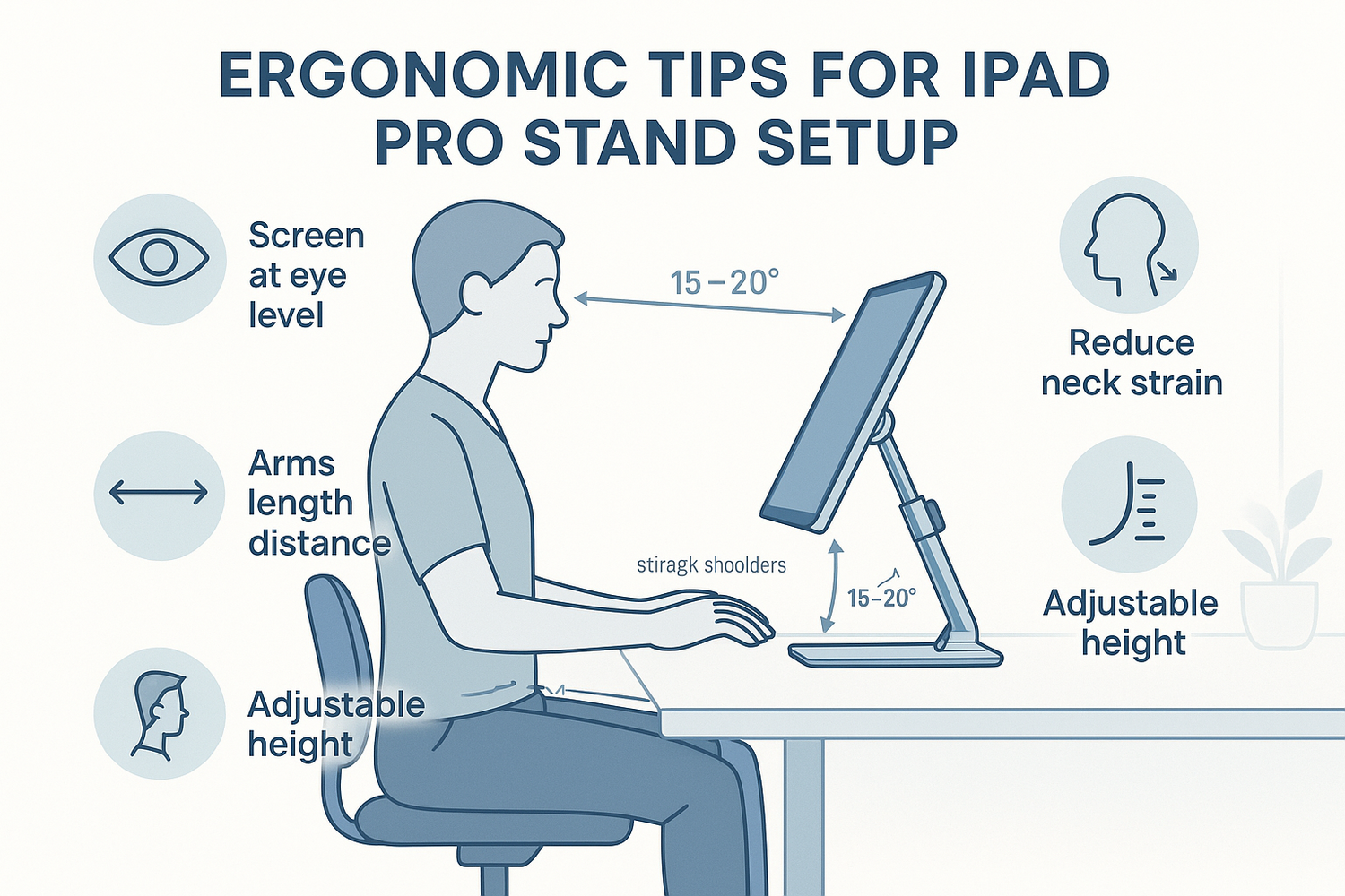 Simple tips to set up your iPad Pro stand for better ergonomics