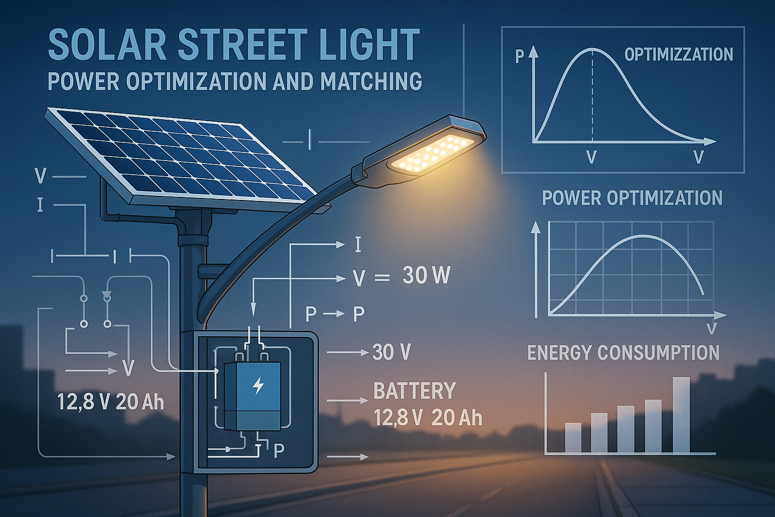 Solar Street Light Power Optimization and Matching