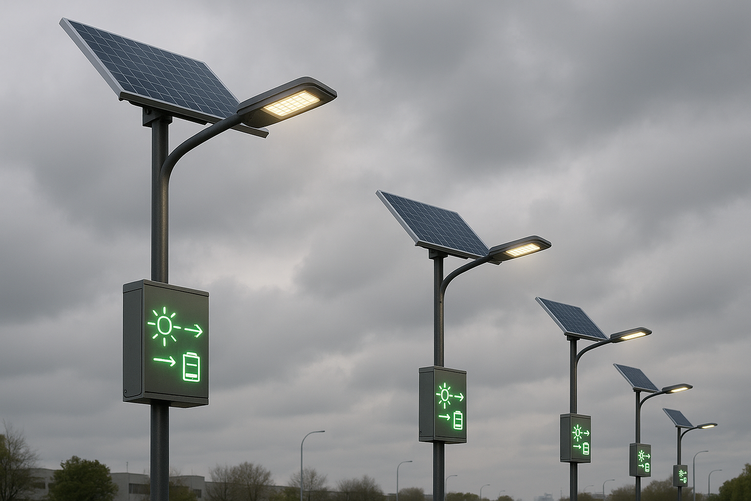 Can solar street lights work on cloudy days?