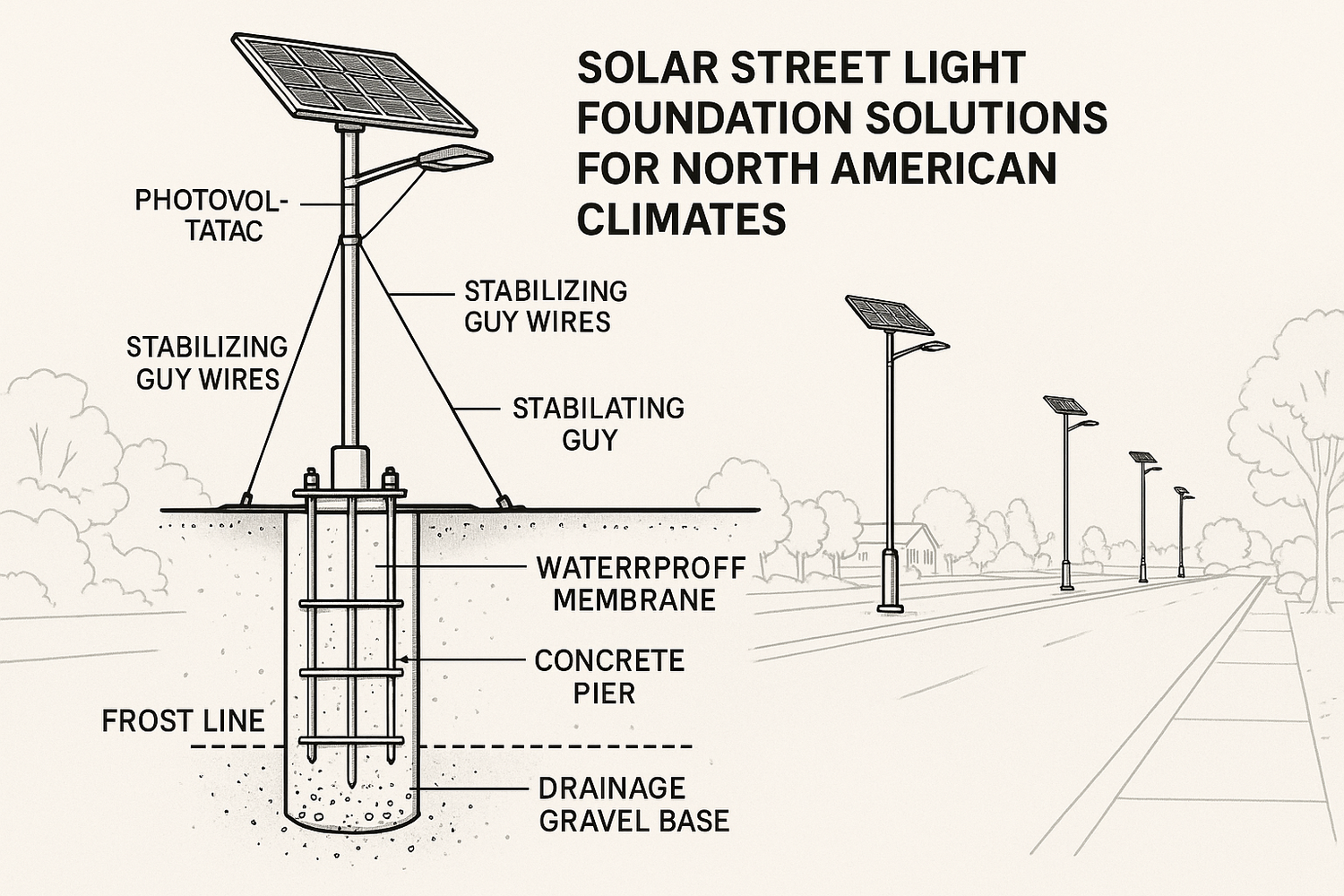 Solving Solar Street Light Foundation Failures: North American Solutions for Stability