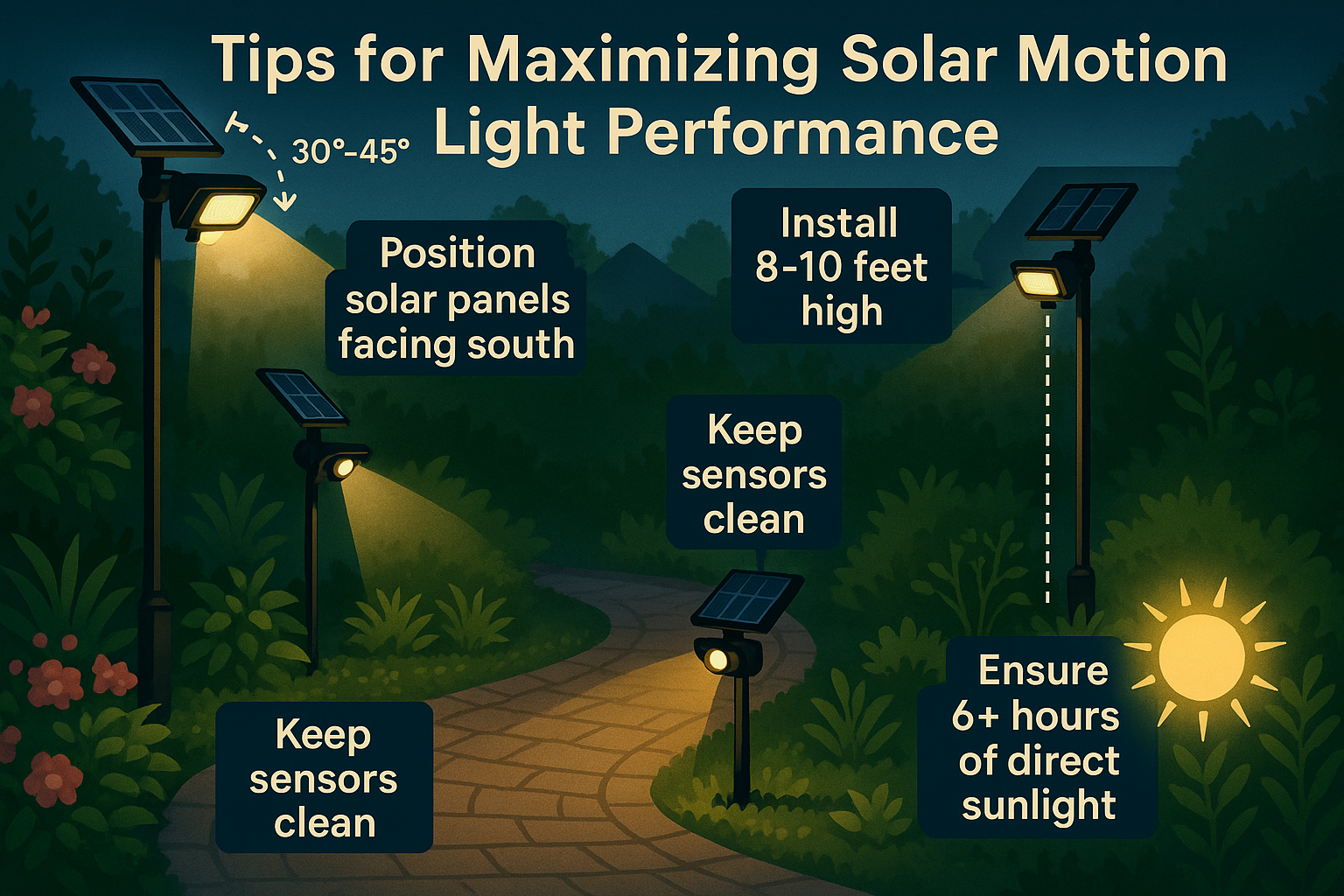 Tips for Maximizing Solar Motion Light Performance in Your Garden