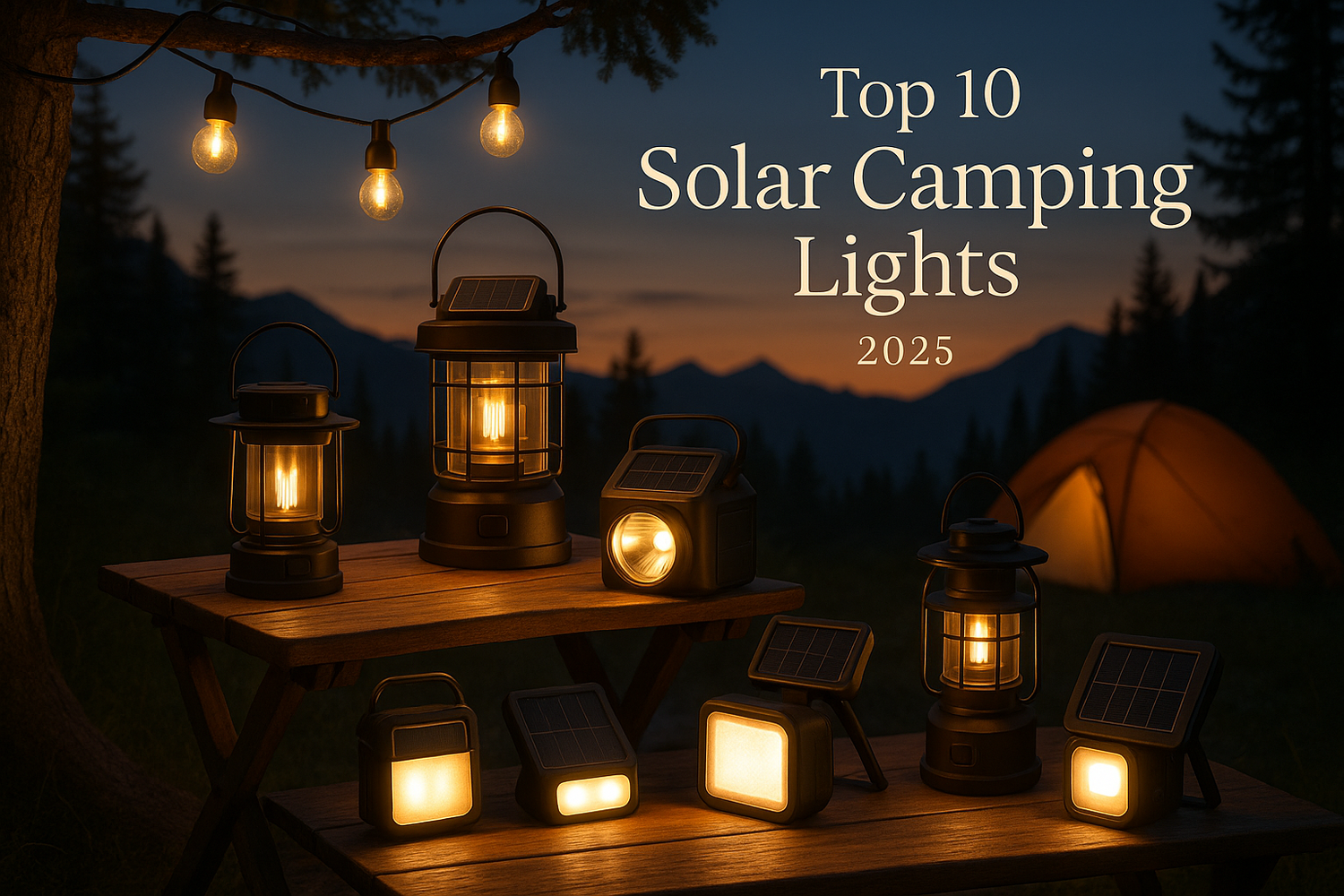Top 10 Solar Camping Lights for Outdoor Adventures in 2025