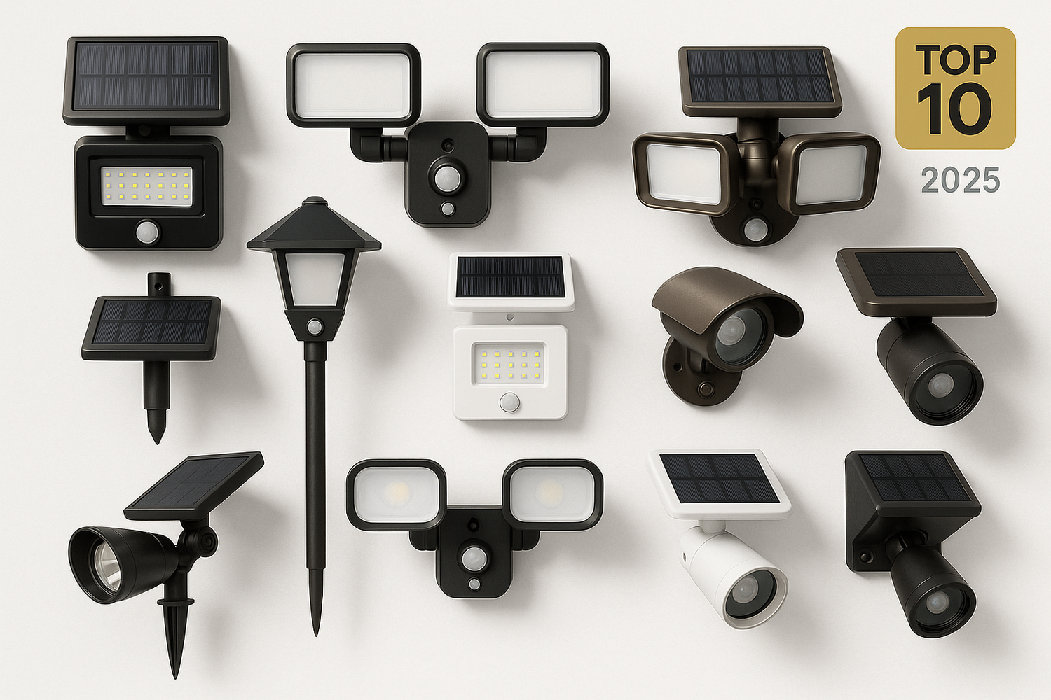 Top 10 Solar Security Lights with Motion Sensors for 2025