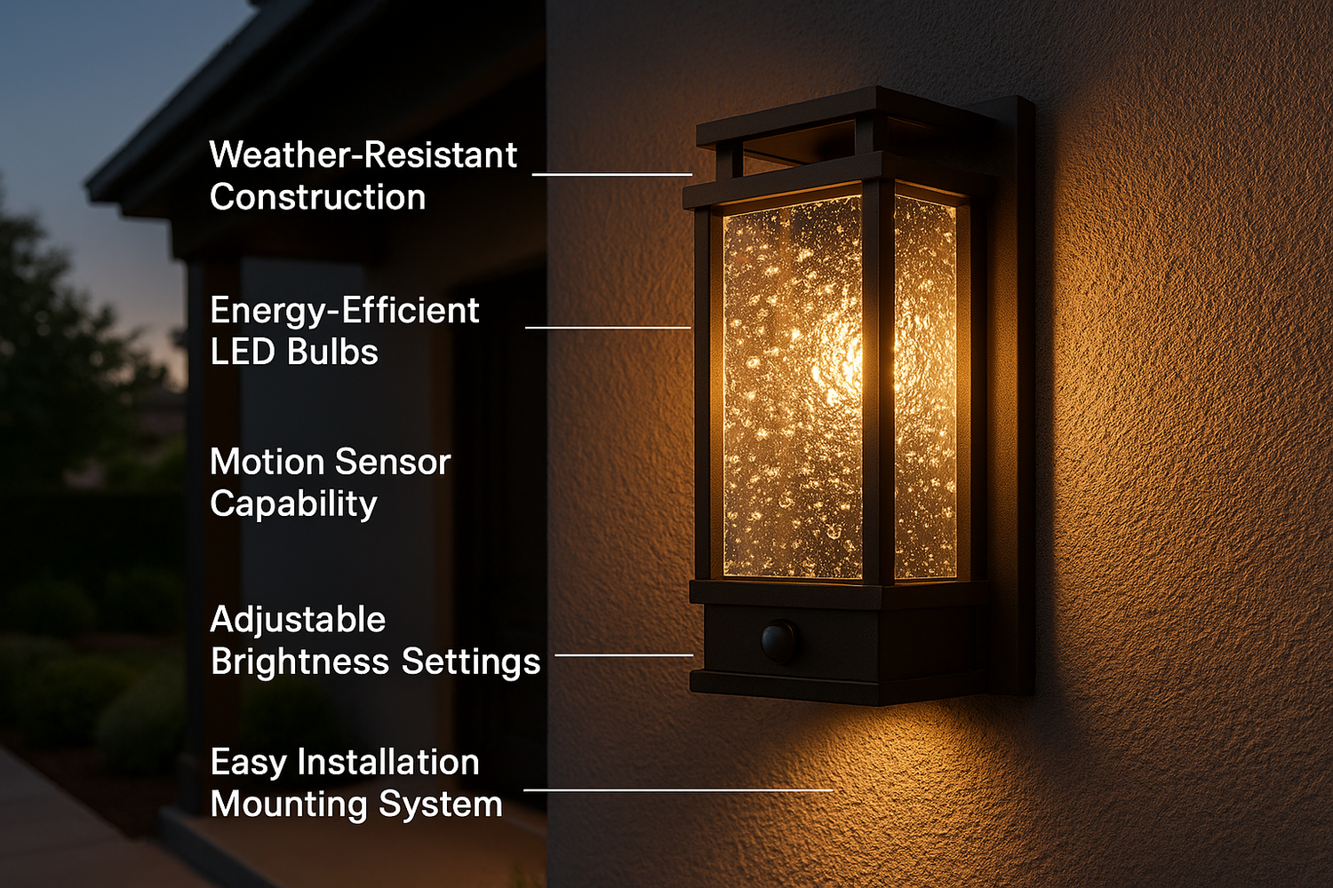 Top Features to Look for in Outdoor Wall Lights with Bubble Crystal Glass