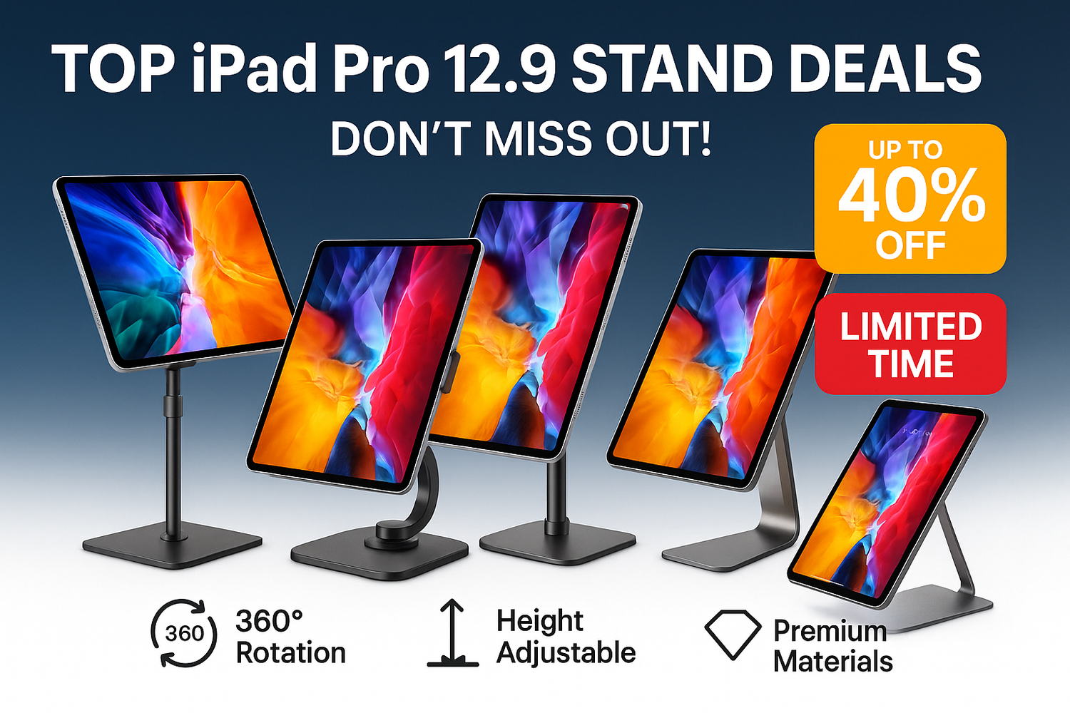 Top iPad Pro 12.9 Stand Deals You Shouldn't Miss