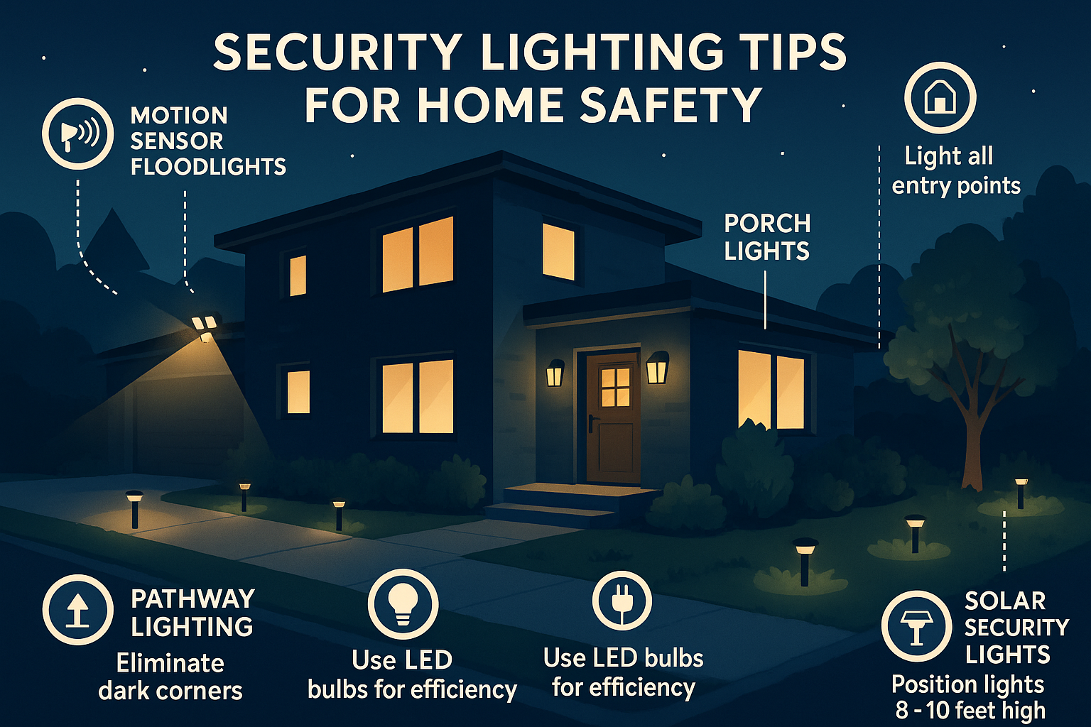 Top Security Lighting Tips for Safer Nights Around Your Property
