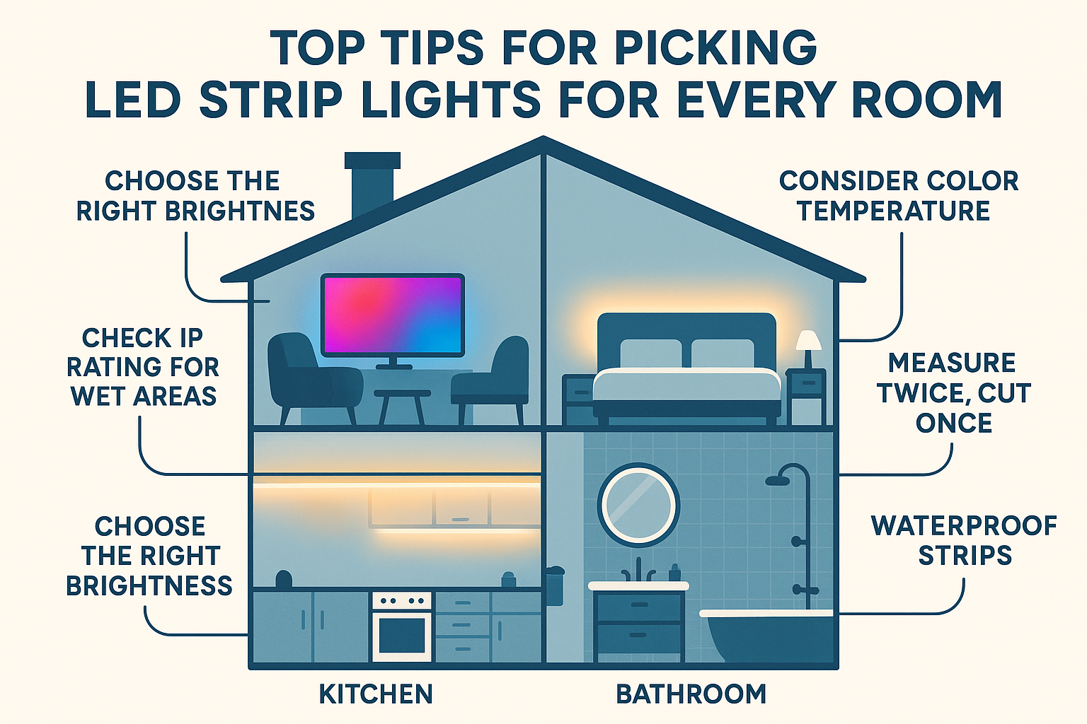 Top Tips for Picking LED Strip Lights for Every Room