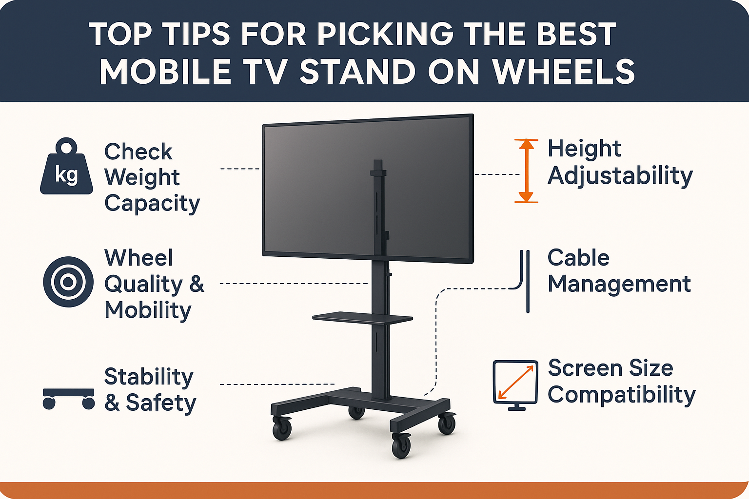Top Tips for Picking the Best Mobile TV Stand on Wheels