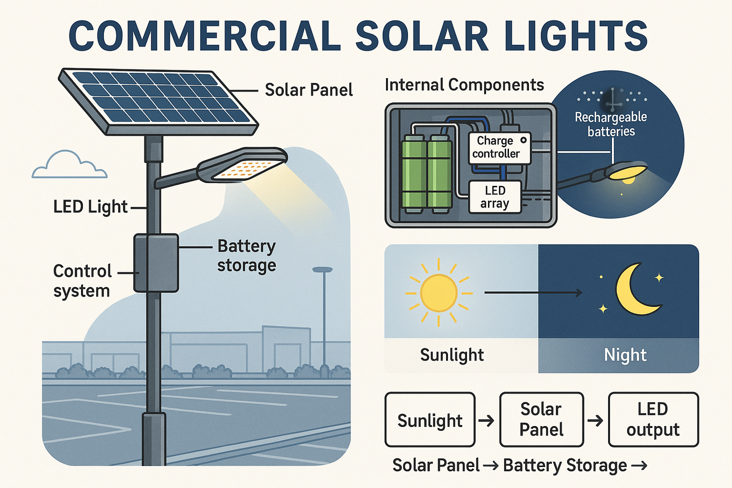 What Are Commercial Solar Lights and How Do They Work