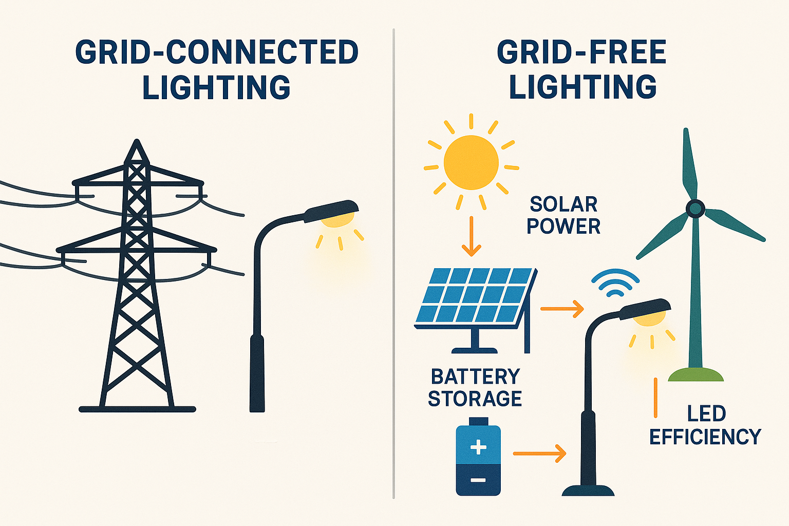 Backup Power Design and Emergency Lighting Functions for Solar Street Lights