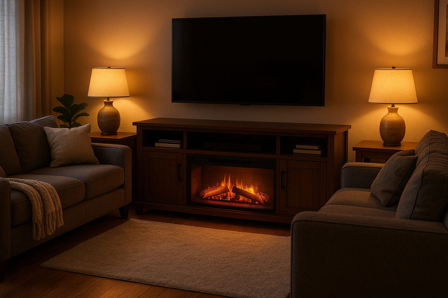 Why Choose a TV Media Stand with Fireplace Insert for a Cozier Living Room