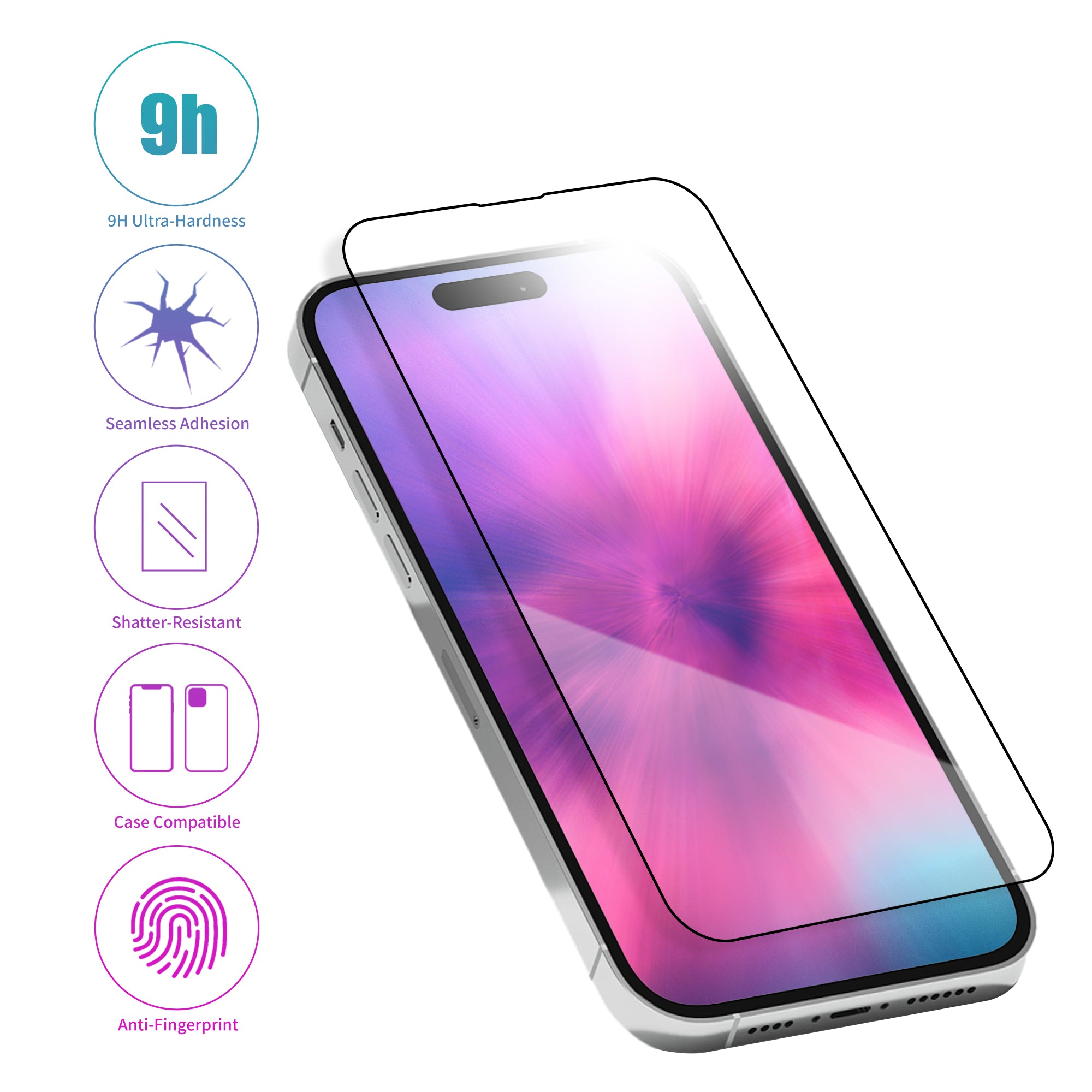 Rackora Tempered Glass Screen Protector 2-Pack For Pro