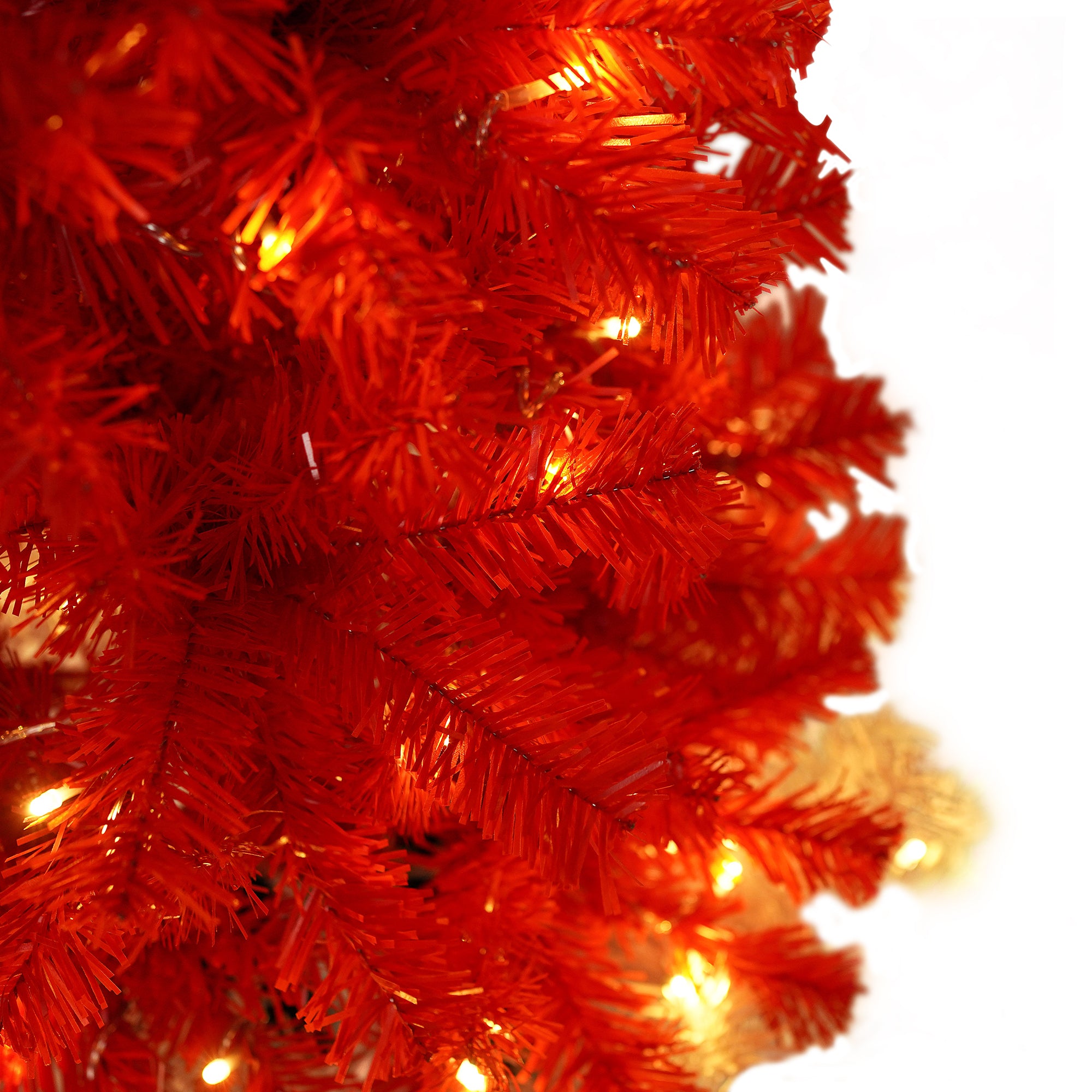 Lighted Santa Hat Style Christmas Tree Set of 2, 4ft Artificial Tree