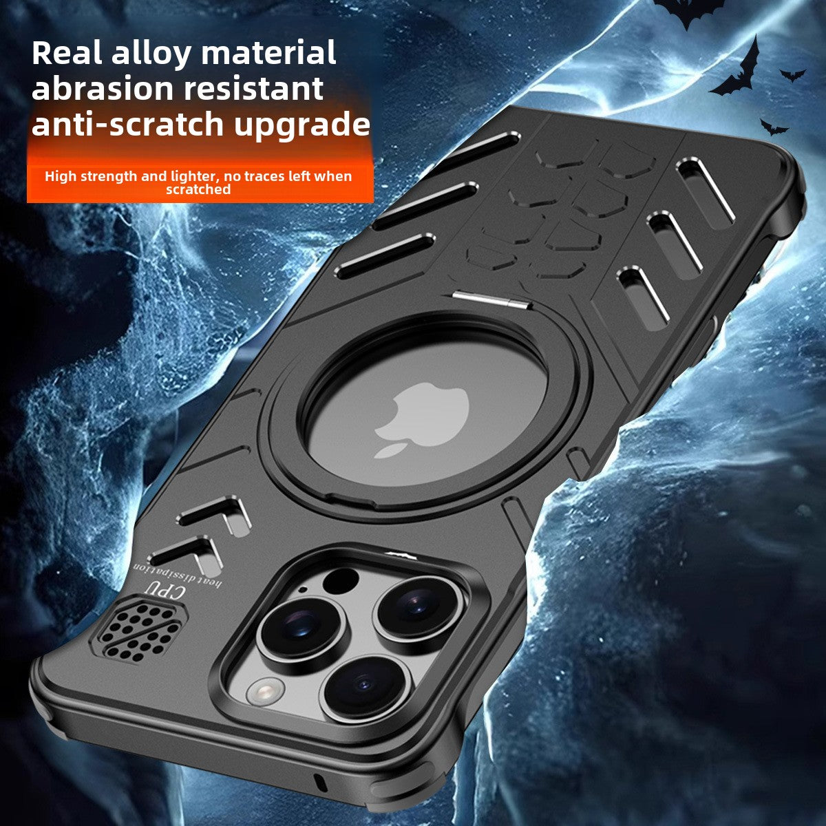 Metal Magnetic Case 360 Degree Rotating Stand Heat Dissipation