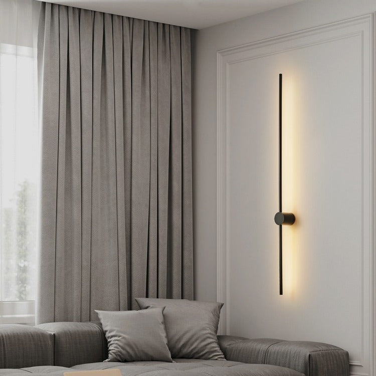 Rotatable Minimalist Long Strip Light Luxury Wall Lamp Simple Modern Living Room