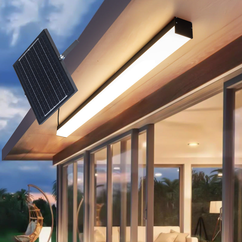 Solar Outdoor Waterproof Wall Lamp Villa Entry Courtyard Gate of Bounding Wall Yard Fence Super Bright Strip Induction Lamp
