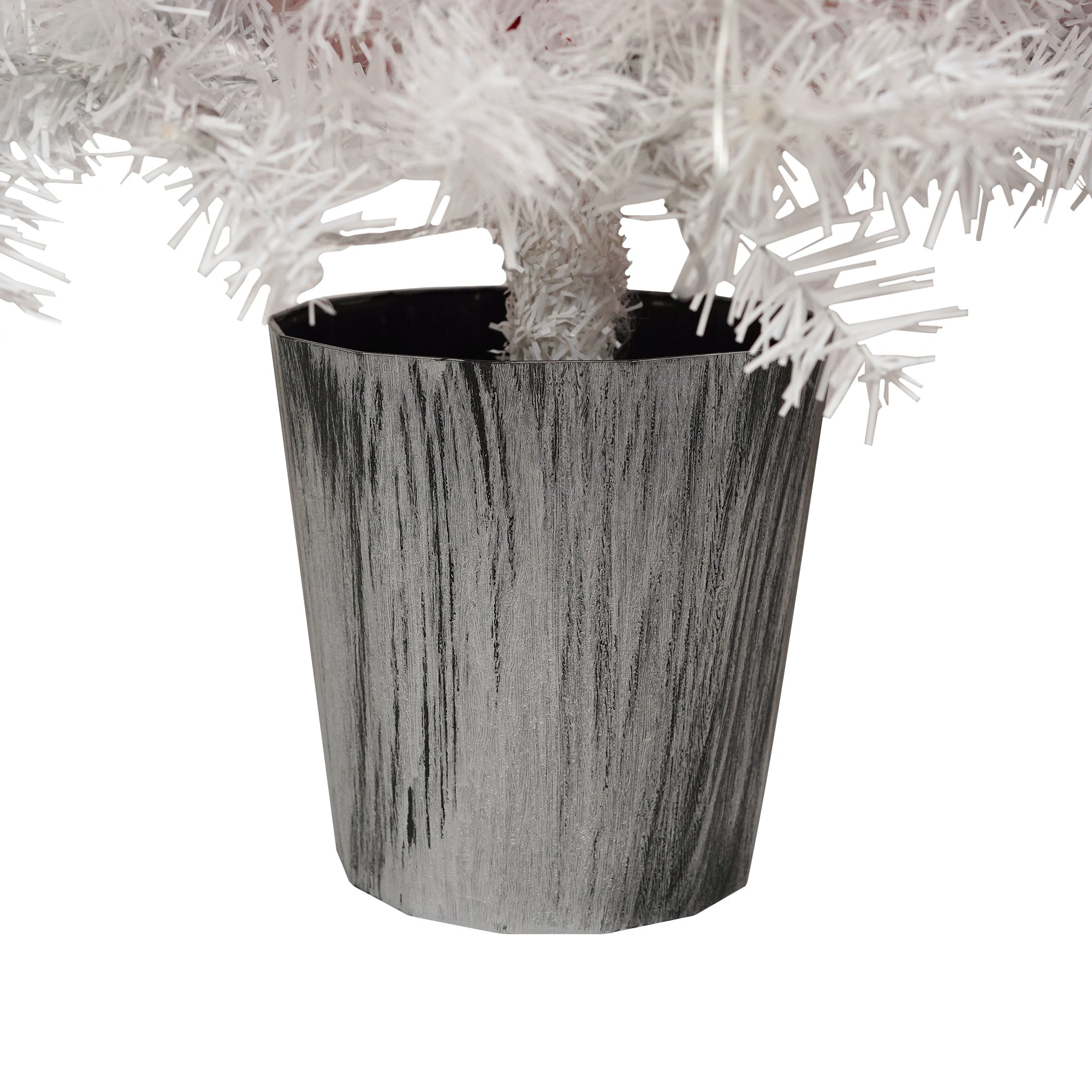 Lighted Santa Hat Style Christmas Tree Set of 2, 4ft Artificial Tree