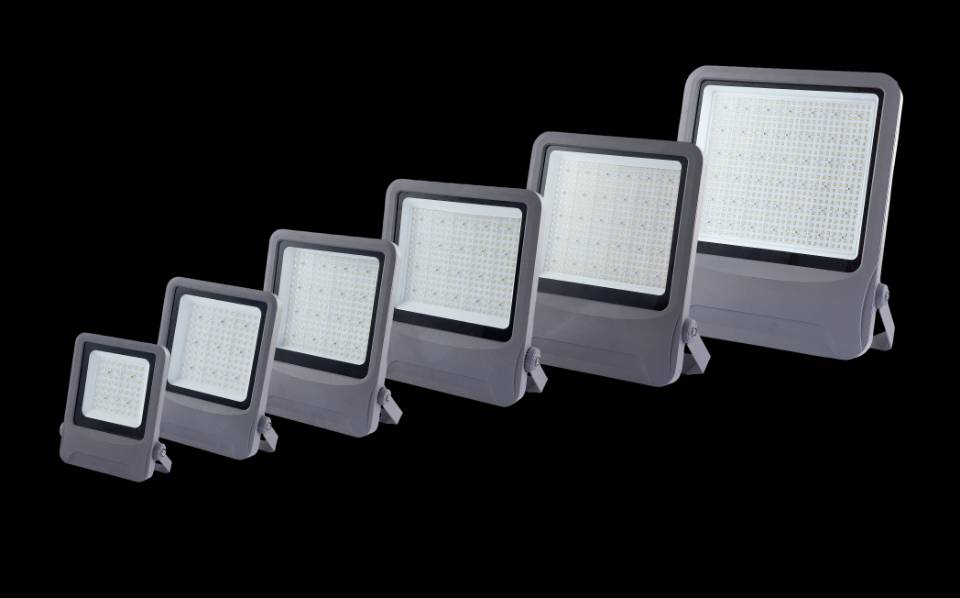 Wholesale High-Efficiency 50-600W LED Flood Lights | 100-277V Wide Voltage 160lm/W Commercial LED Flood Lights (3000K-7000K) RA>70 High CRI