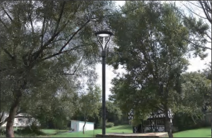 LED Post Top Light – 150W/100W/70W Selectable, Dimmable, High-Efficiency Outdoor Lighting