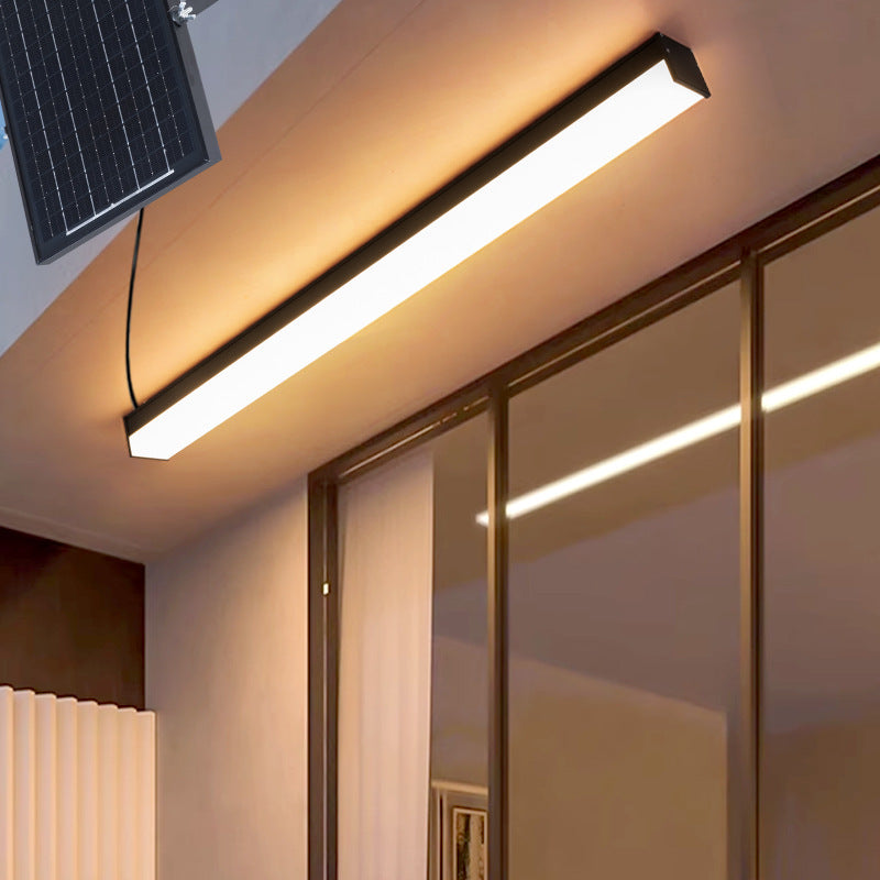 Solar Outdoor Waterproof Wall Lamp Villa Entry Courtyard Gate of Bounding Wall Yard Fence Super Bright Strip Induction Lamp