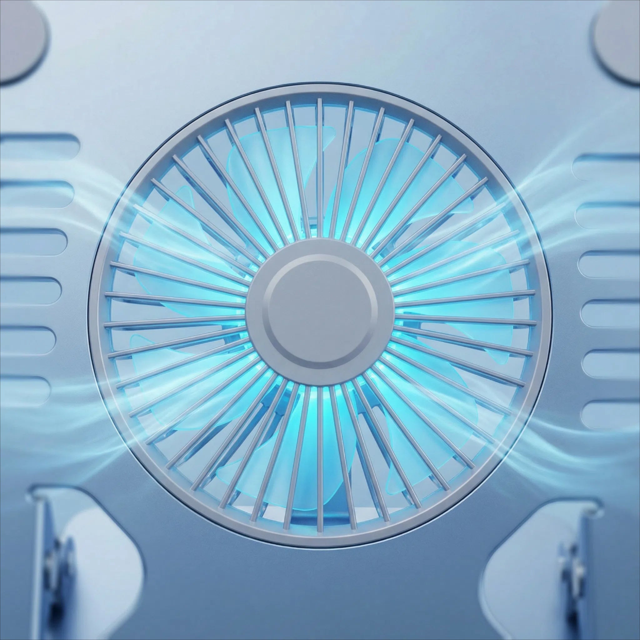 Soporte para portátil giratorio de 360° con ventilador de refrigeración: altura ergonómica ajustable y plegable para portátiles y tabletas de 17"