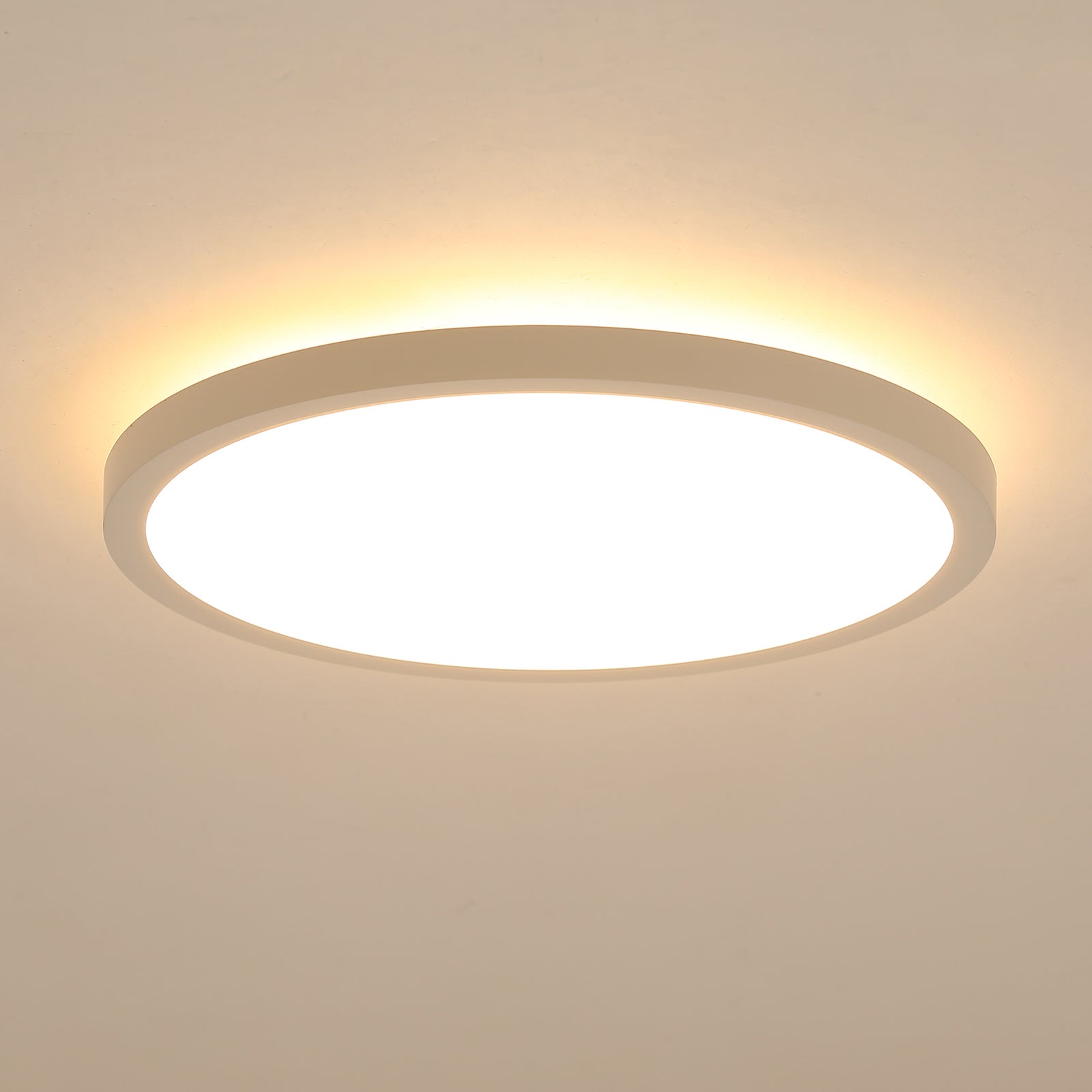 11.8 Inch LED Flush Mount Ceiling Light with Night Light - 20W Modern Ceiling Fixture